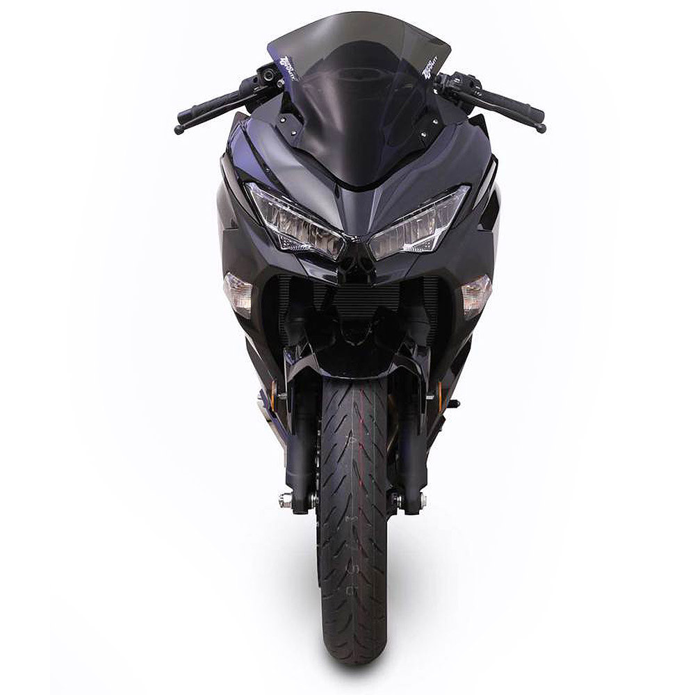Black ABS Windshield For Kawasaki Ninja 400 EX400 (2018-2023) – Pre-Drilled