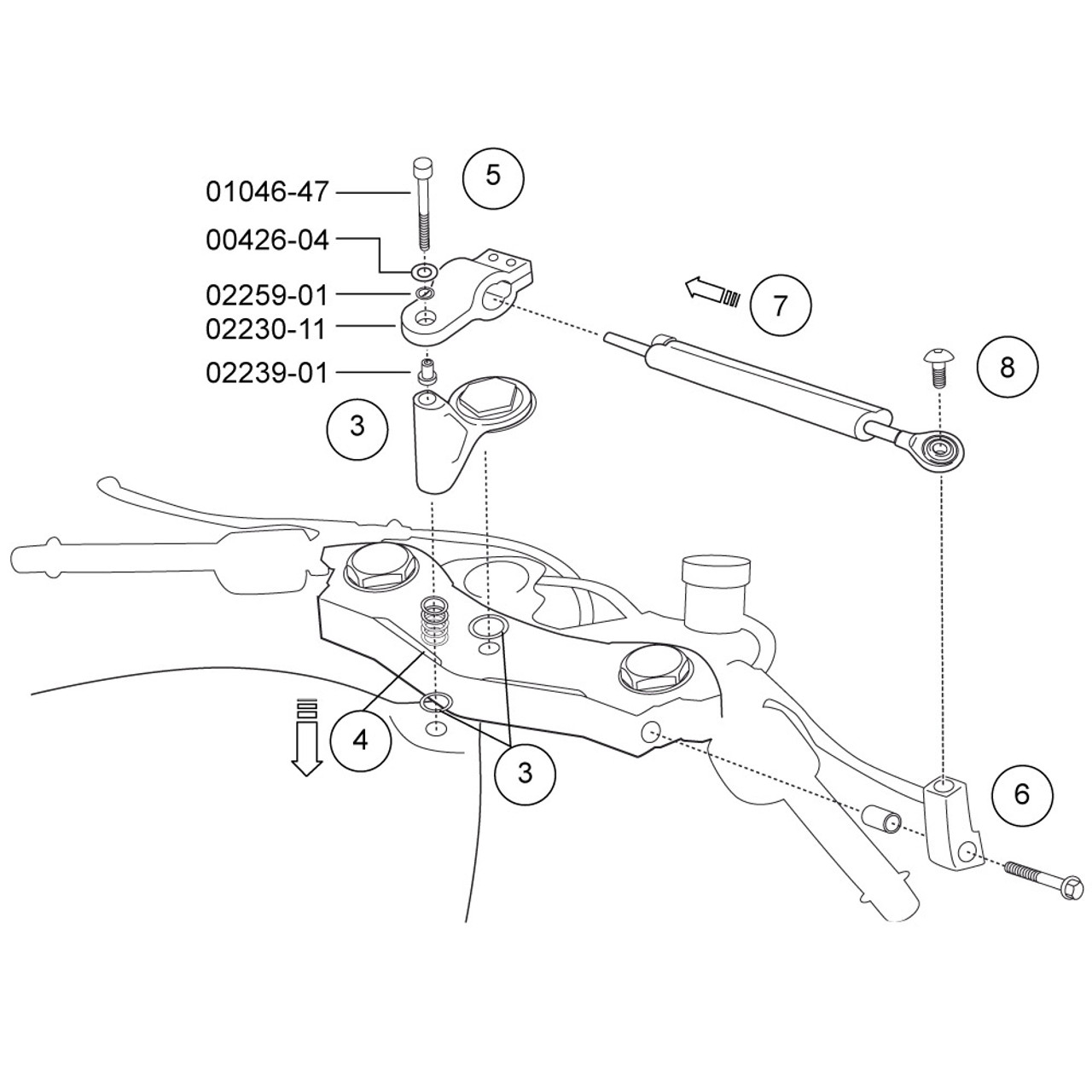 Ohlins Yamaha R6 20172020 Steering Damper (Across Mount)