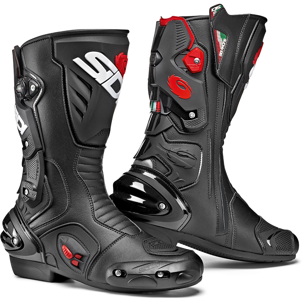 SIDI Vertigo 2 レーシングブーツ ブラック サイズ43 Sidi Vertigo 2 Boots - Sportbike Track Gear