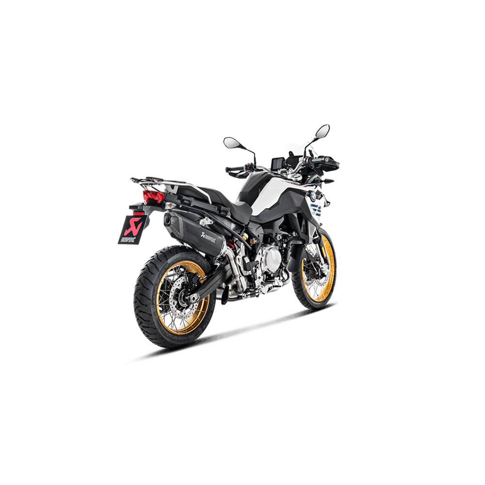 F850GS Akrapovic BMW F750GS Exhaust ⁄ Black Slip-On Titanium Adv