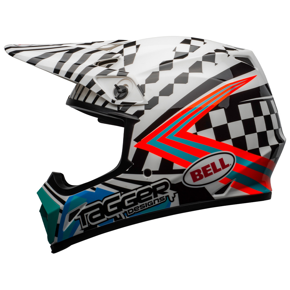 Bell MX-9 MIPS Tagger Check Me Out Helmet [Large] - Sportbike