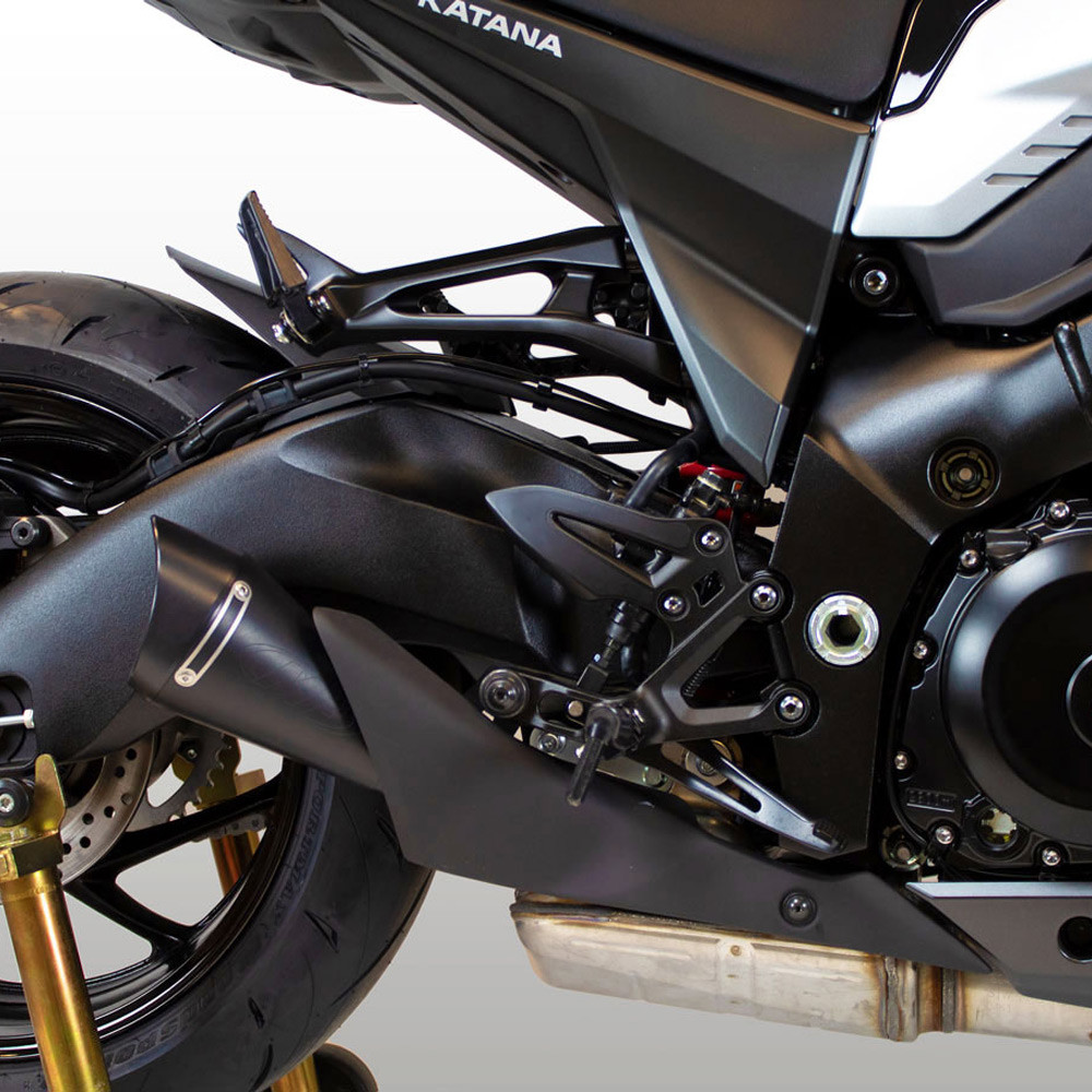 オーダー M4 Suzuki Katana 2020 Black GP19 Slip On Exhaust - Sportbike Track