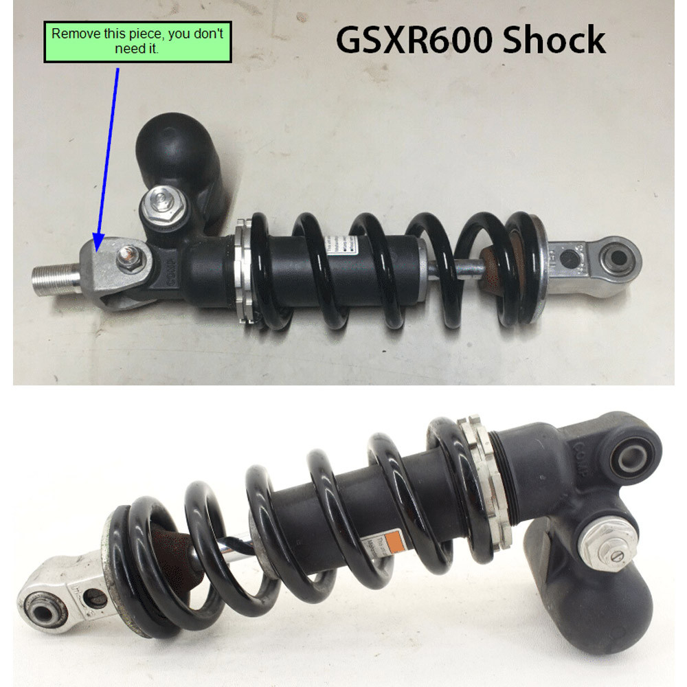 Norton Motorsports Kawasaki Ninja 400 2018-2023 GSXR Shock Adapter Kit