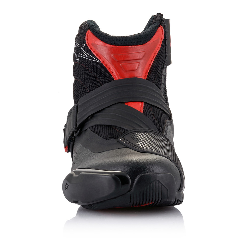 Alpinestars SMX-1 R Vented – Guanti Moto Uomo In Microfibra – Omologati CE – Con Aerazione E Protezioni Malleoli – Nero