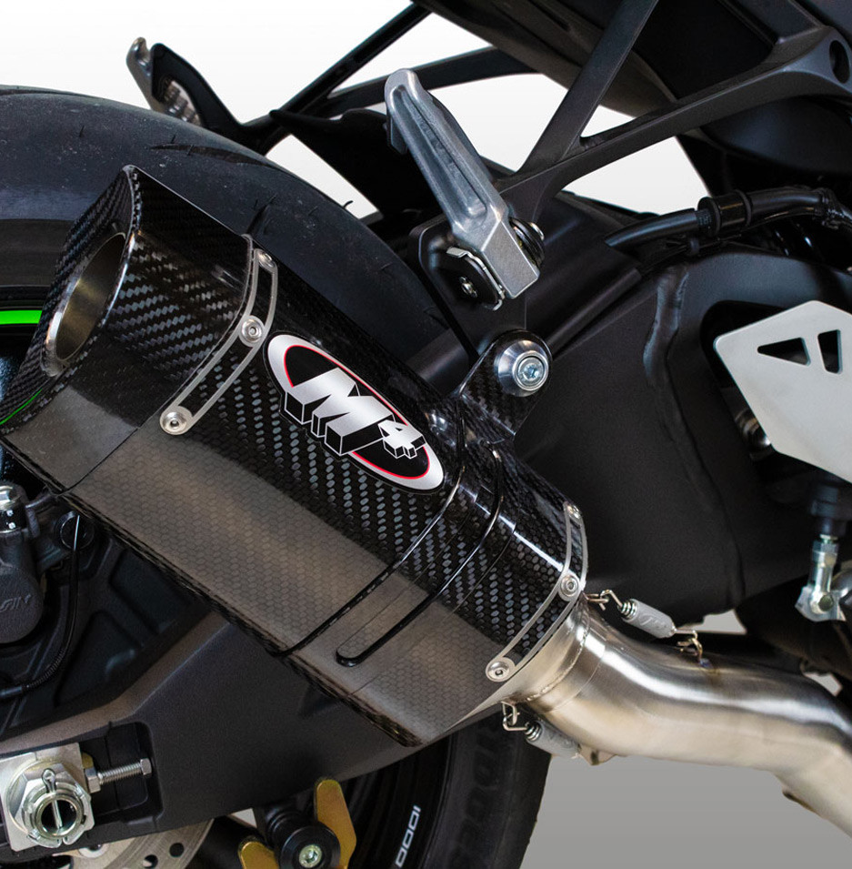 M4 Kawasaki ZX10R 20212023 Tech 1 Carbon Titanium Half Exhaust System