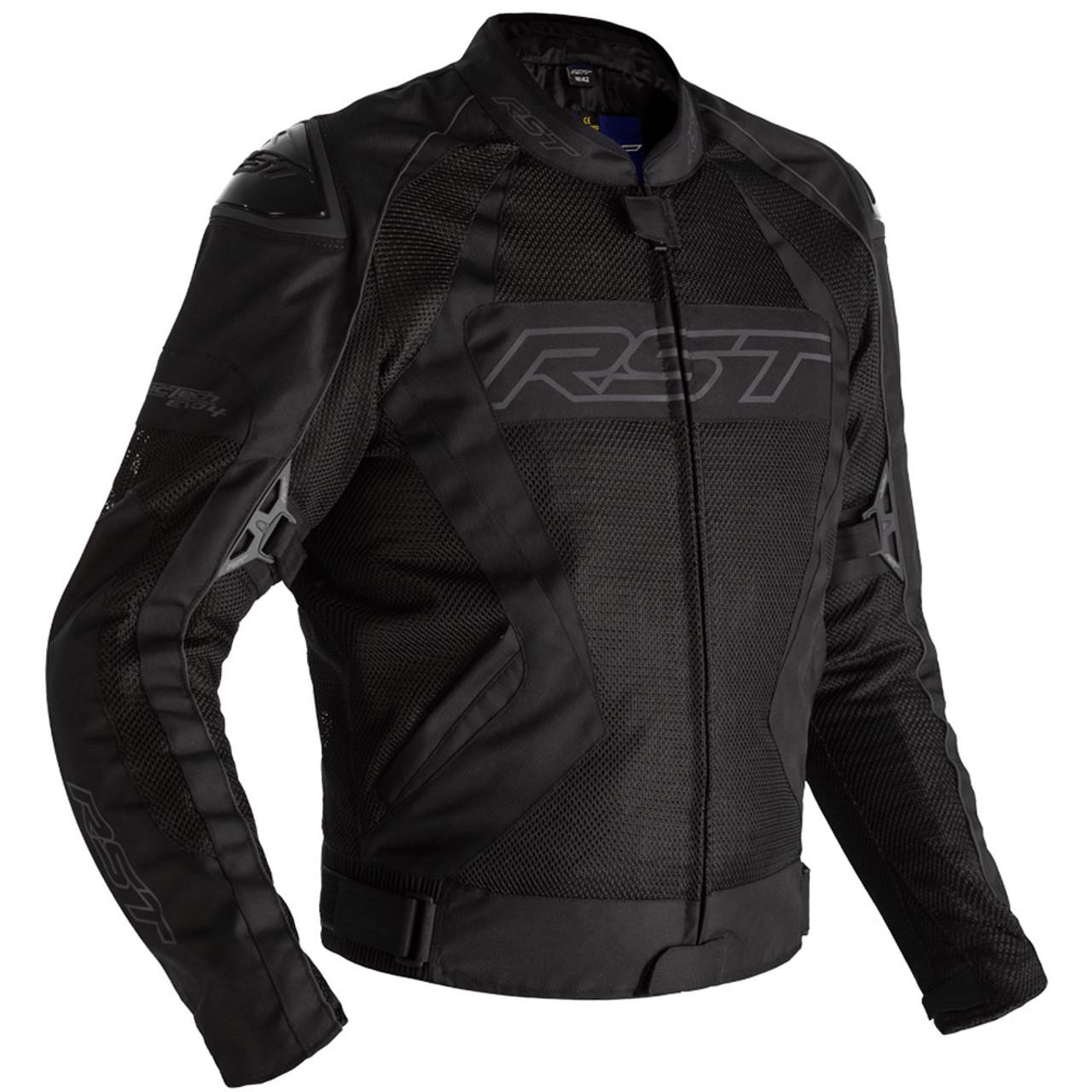 RST S1 Men's Leather Motorcycle Jacket Black Grey Red | eBay