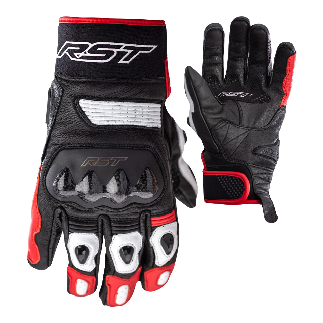 RST Freestyle 2 Leather Gloves Sportbike Track Gear