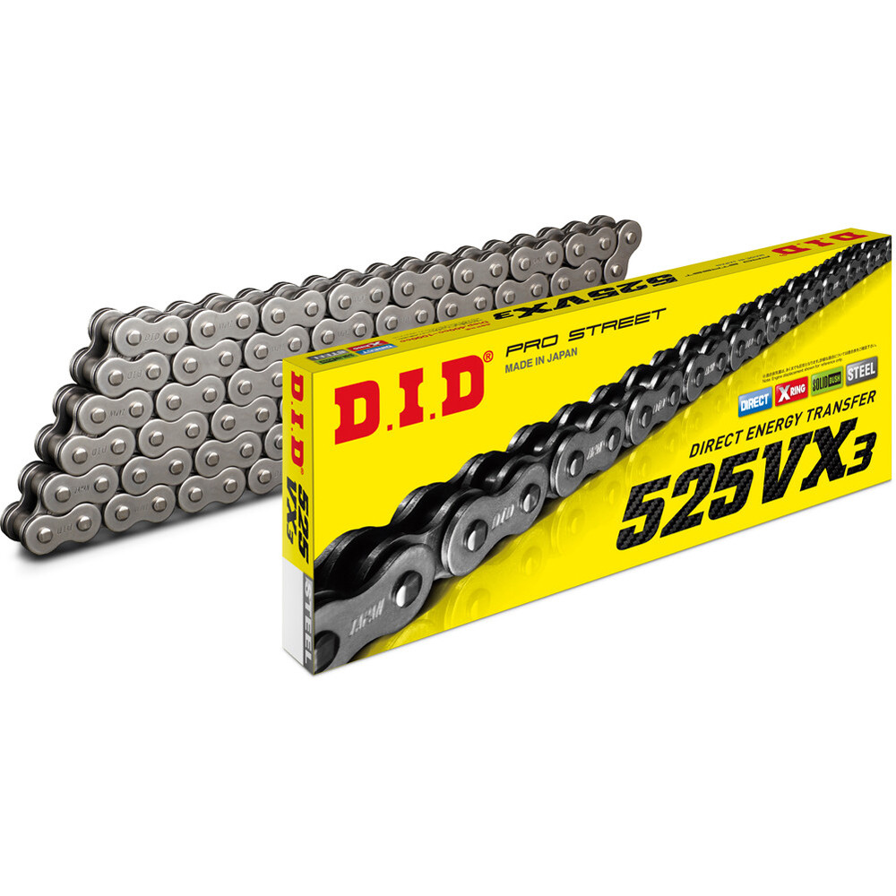 D.I.D. VX3 Series 525 X-Ring Chain - Sportbike Track Gear