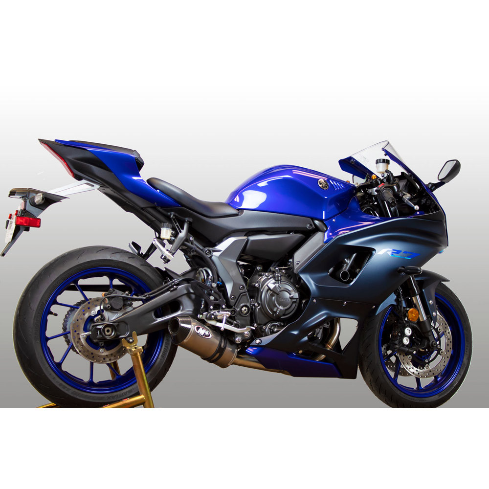 M4 Yamaha R7 2022-2026 Full Exhaust System Titanium Canister