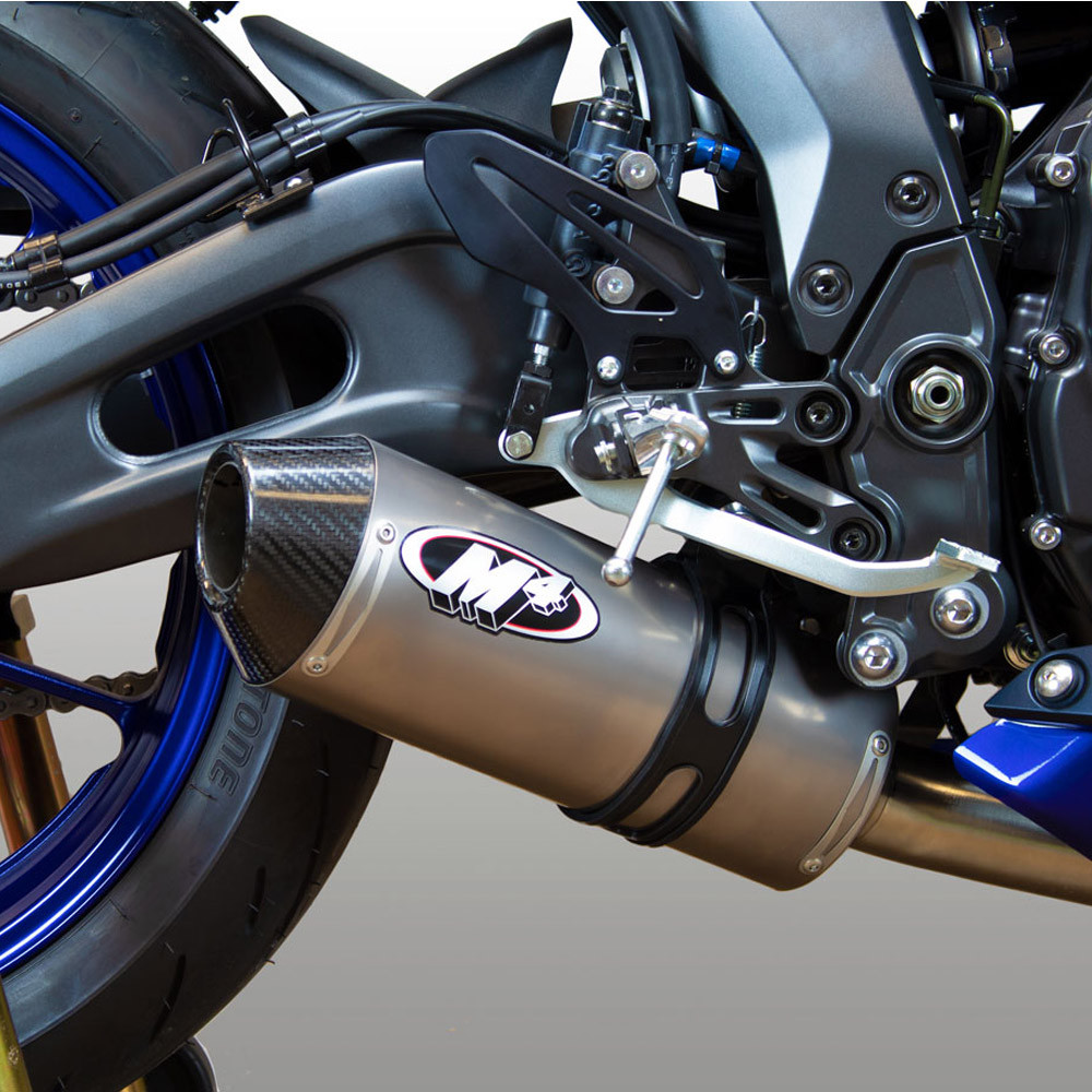 M4 Yamaha R7 2022-2026 Full Exhaust System Titanium Canister