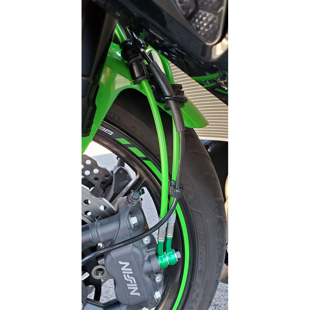 Spiegler Kawasaki ZX6R 2013-2026 ABS Front & Rear Brake Line Kit