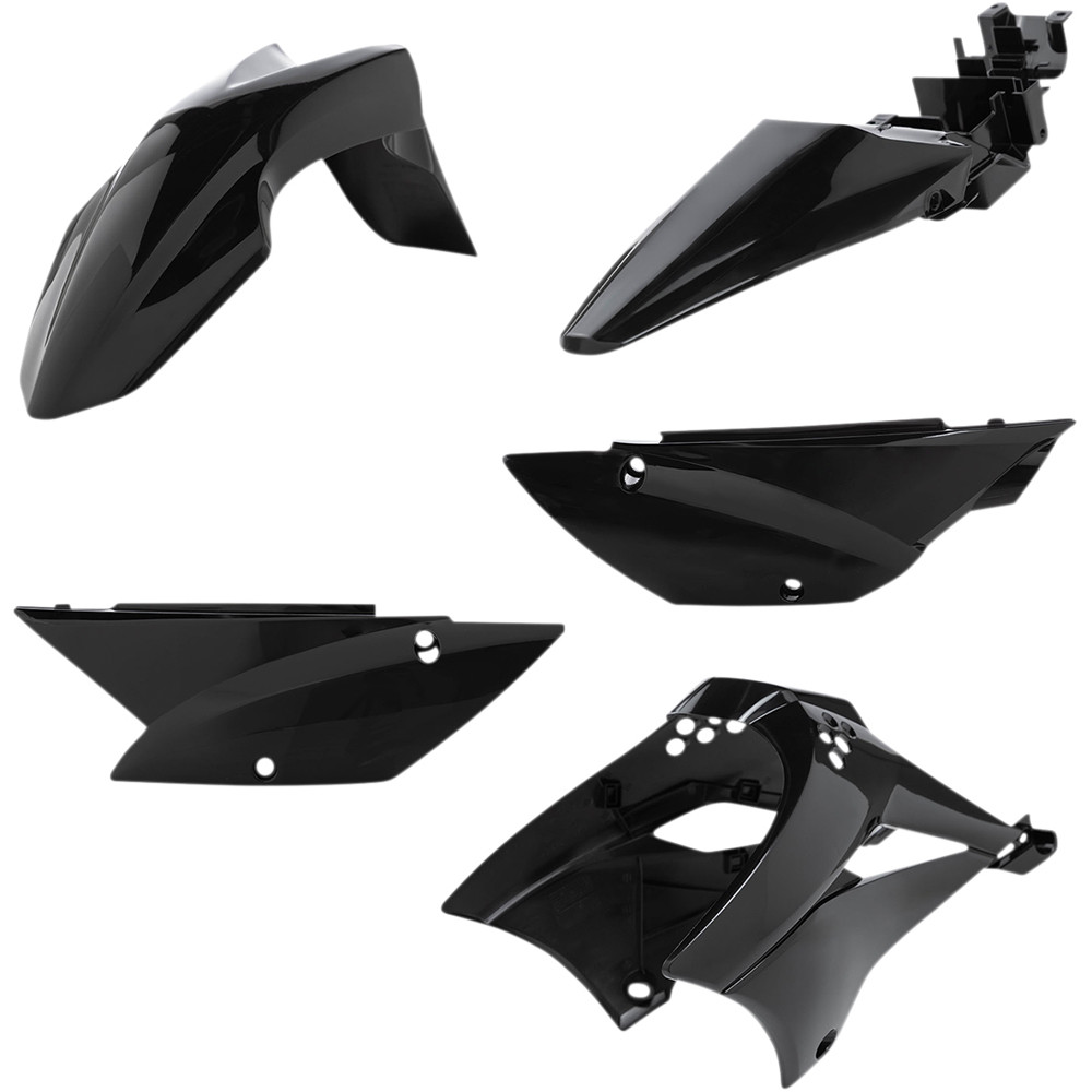 ブラック エアロパーツ Acerbis Kawasaki KLX 110 2010-2020 Standard Replacement Body Kit