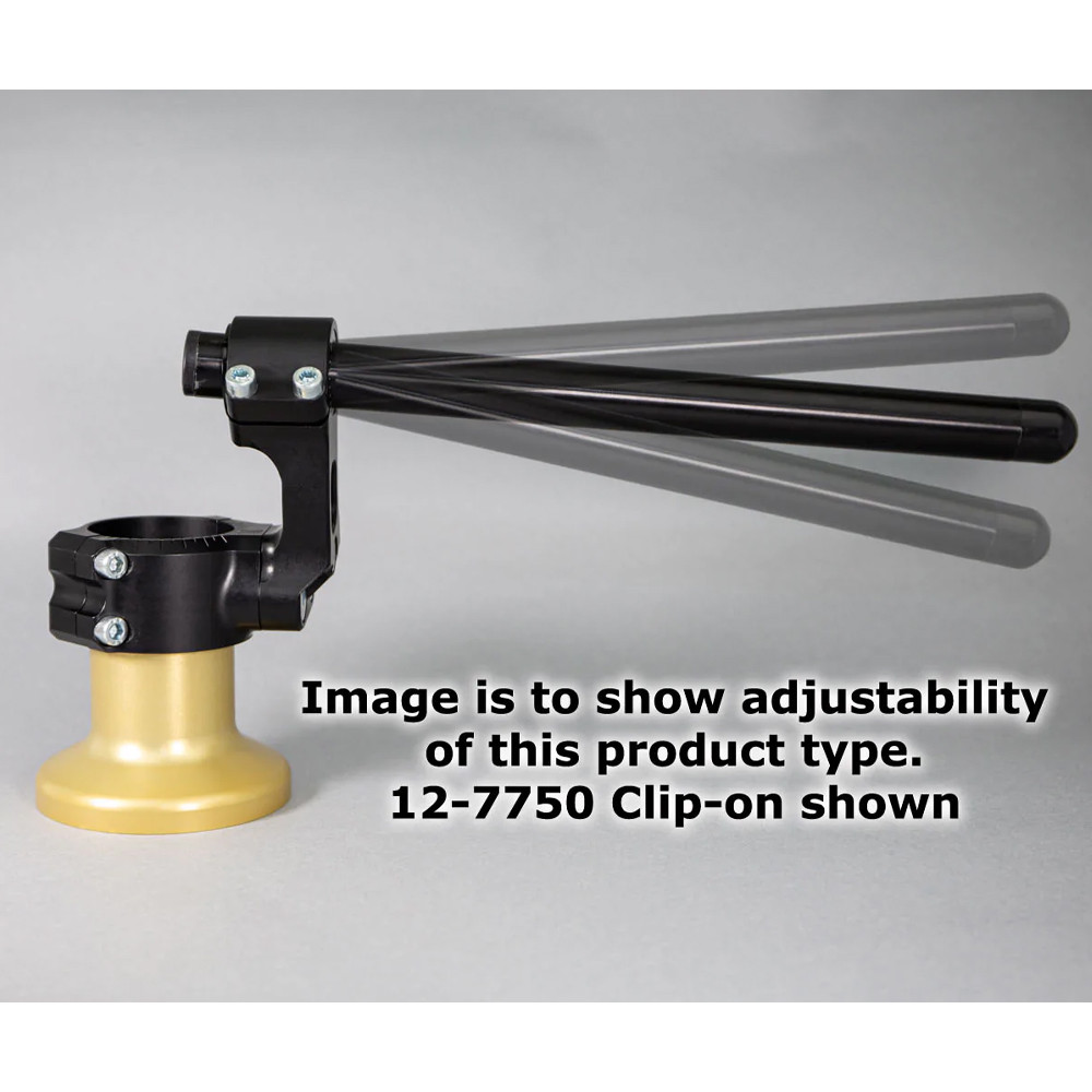 Woodcraft 75mm Rise Side Mount Adjustable Angle ClipOns Sportbike
