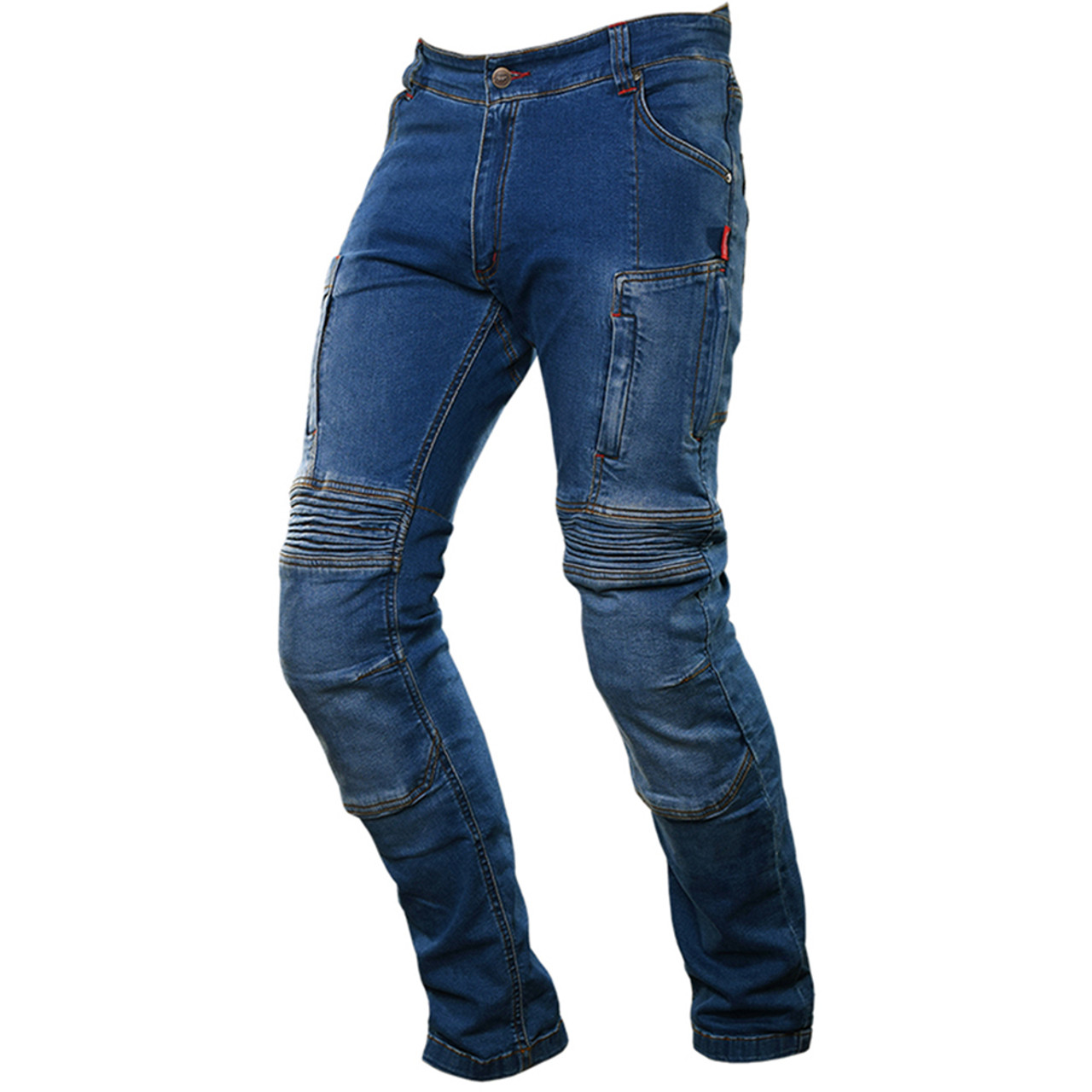 Kevlar motorcycle jeans with patented protection