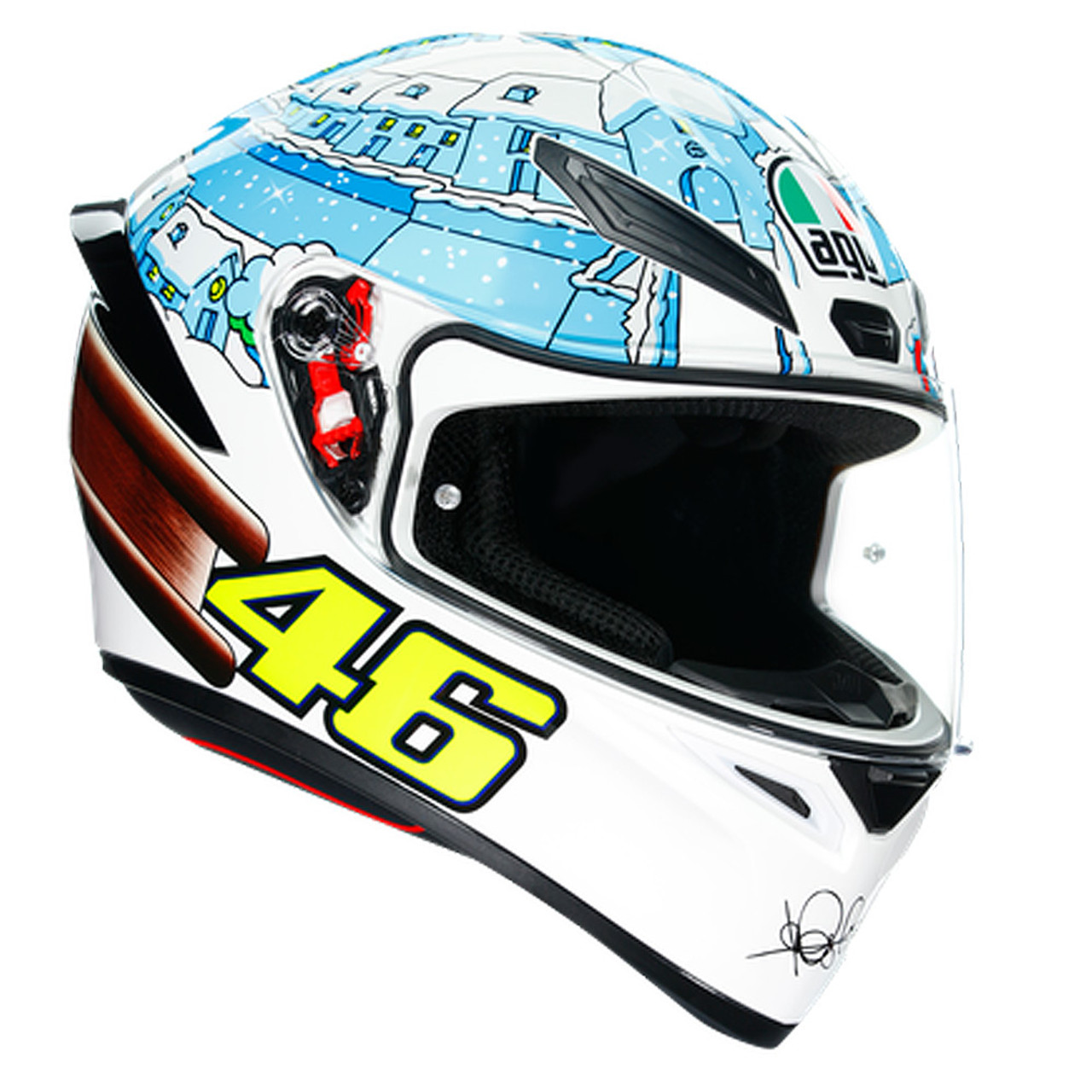 AGV K1 Rossi Winter Test 2017 Helmet - Sportbike Track Gear