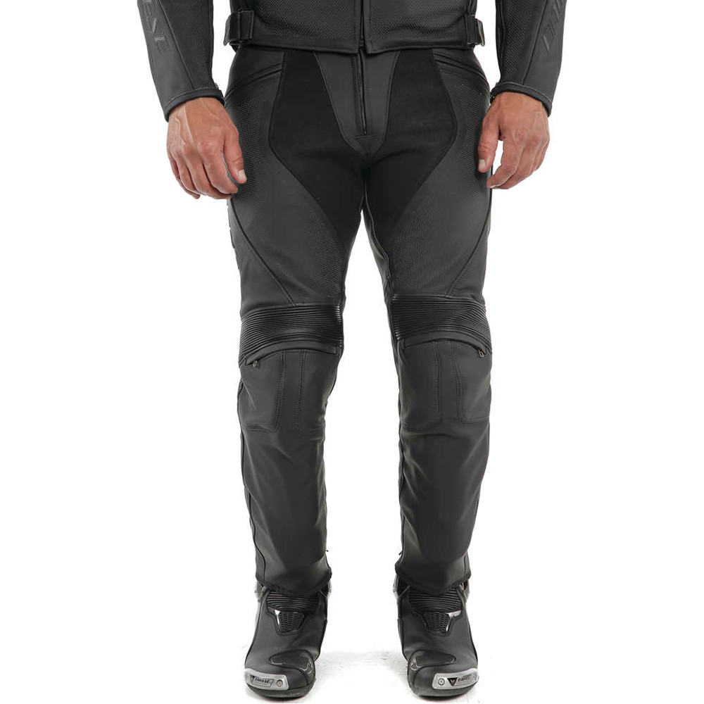 Dainese Men's Pony 3 Perforated Leather Pants - Sportbike Track Gear