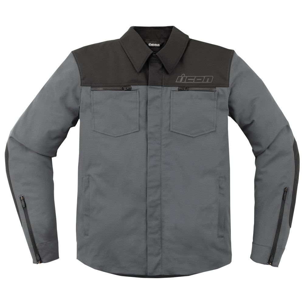 Icon Upstate Canvas CE Jacket - Sportbike Track Gear