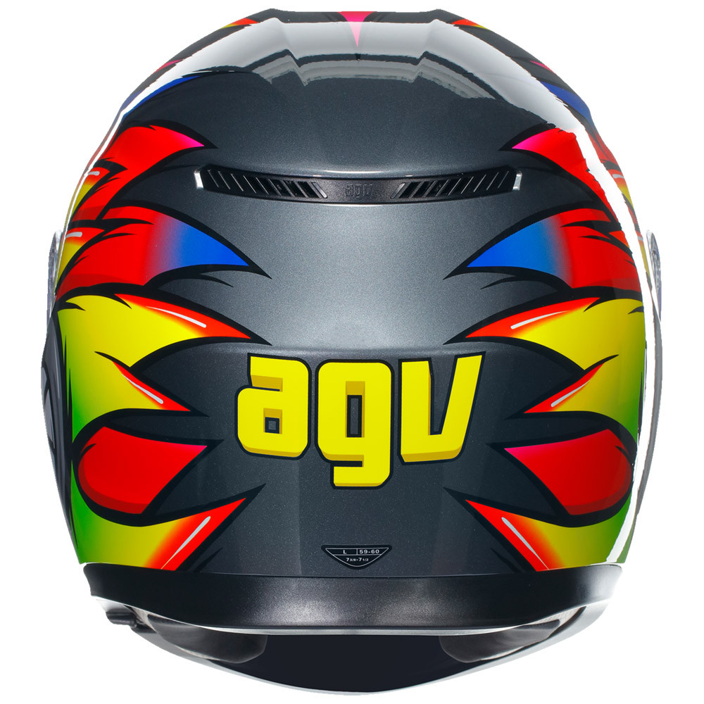 Agv K3 Sun And Moon Helmet AGV K3 Birdy Helmet Sportbike Track Gear