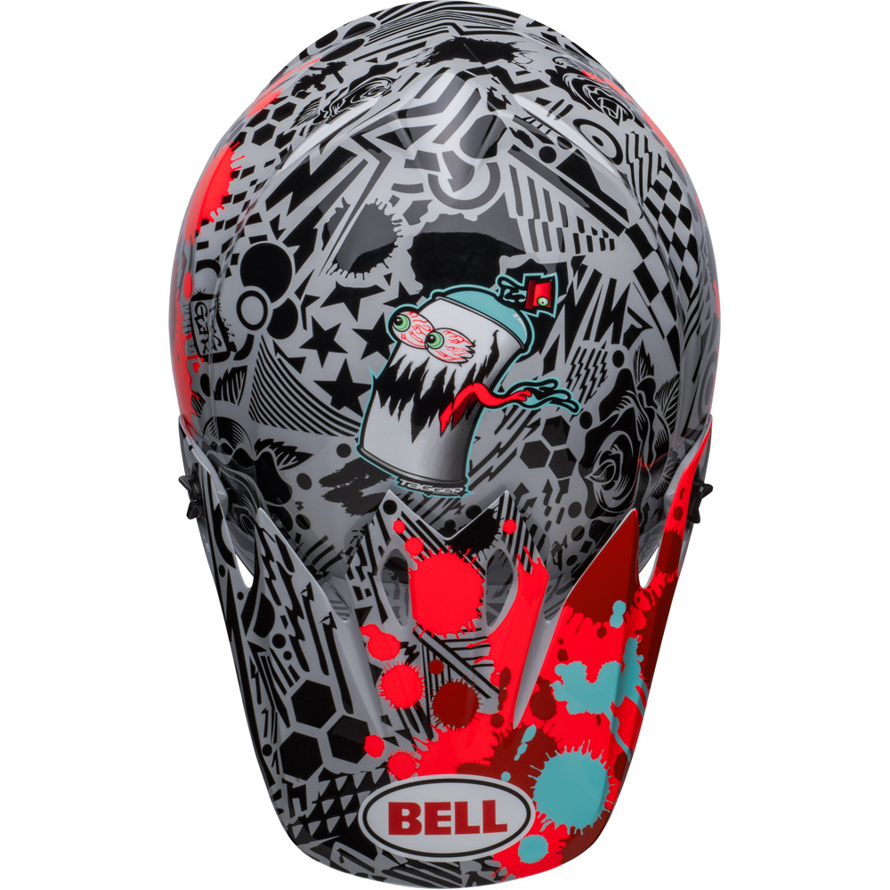Bell MX-9 MIPS Tagger Splatter Helmet - Sportbike Track Gear