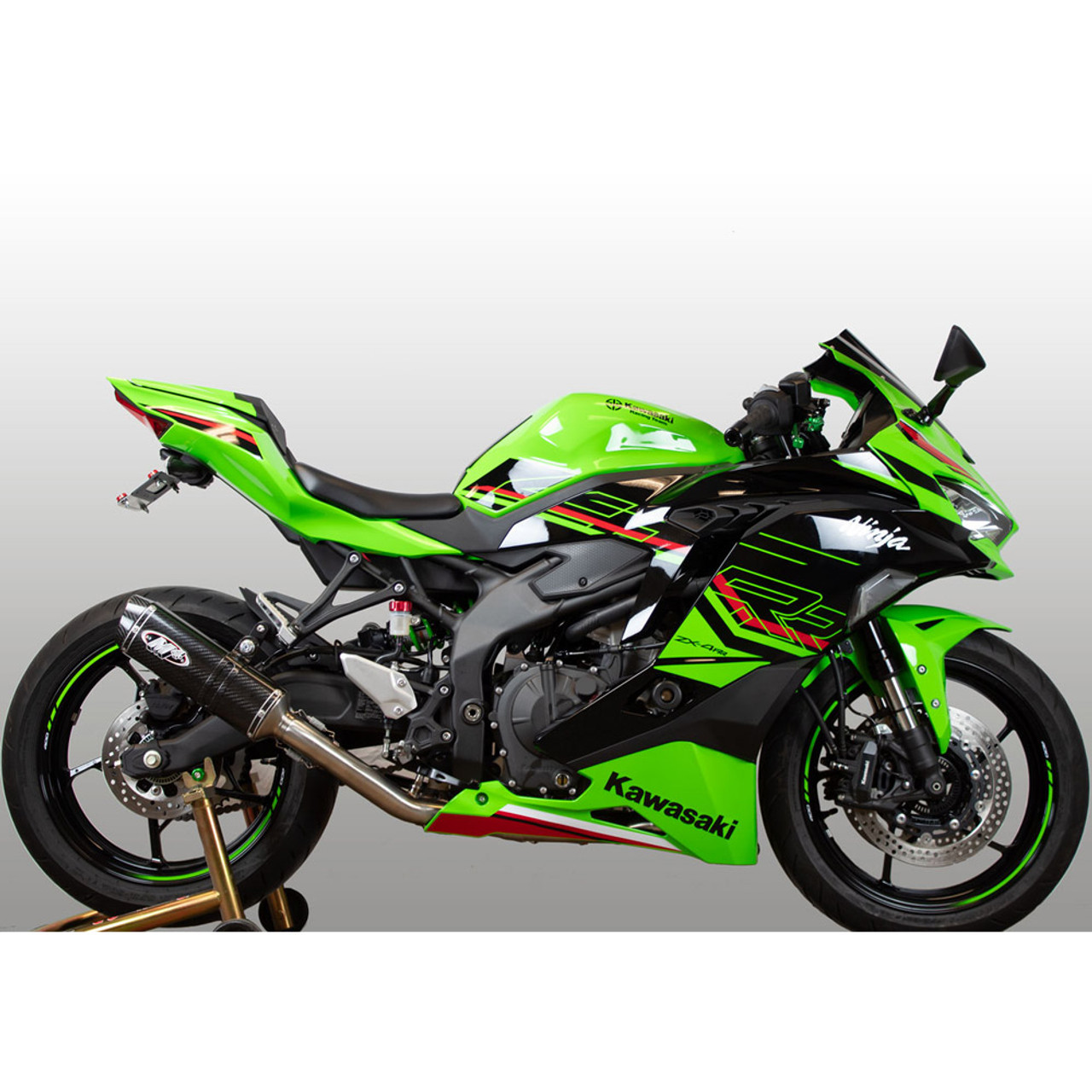 M4 Kawasaki ZX-4RR 23-24 Full Exhaust System Carbon Canister