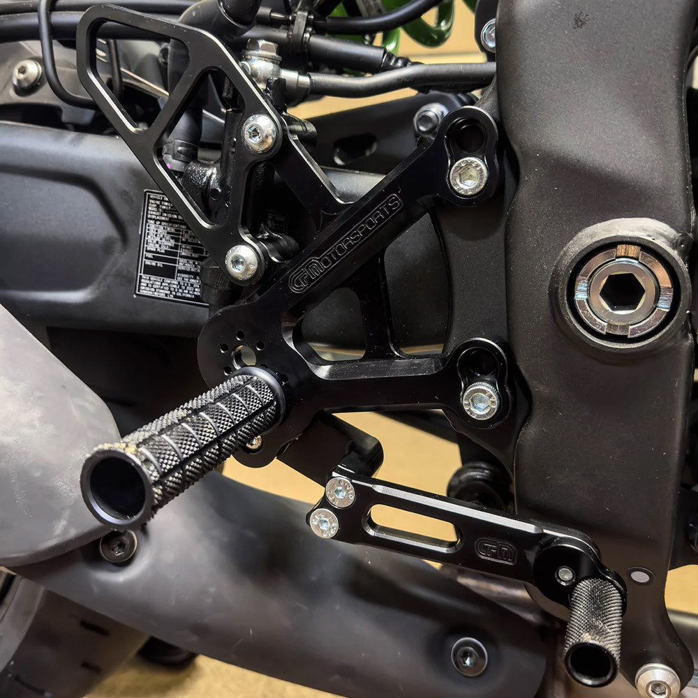 Woodcraft Kawasaki ZX-4RR 2023-2026 Adjustable Rearset Kit