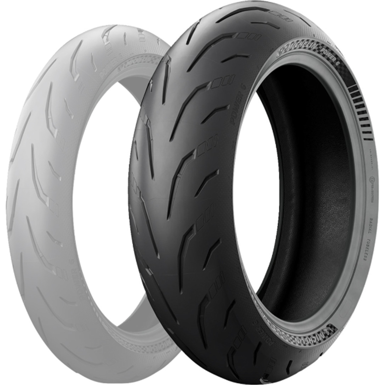 パーツ Michelin POWER6 110/150 Michelin Power 6 Rear Tires - Sportbike Track Gear