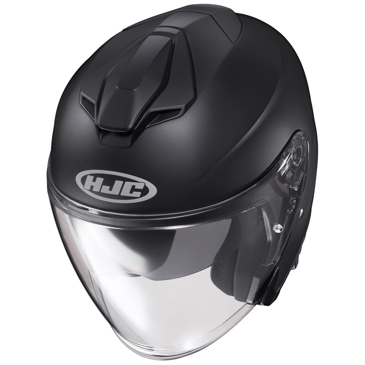 HJC i30 ソリッド SEMI FLAT BLACK XL ジェットヘル HJC i30 Solid Open Face Helmet - Sportbike Track Gear