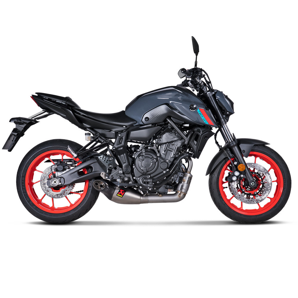 Akrapovic Yamaha MT-07 2021-2023 Racing Line Full Exhaust Titanium