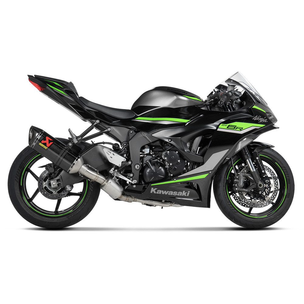 AKRAPOVIC オフロードマフラー ステンレスバイク Akrapovic Optional Stainless Steel Track Day Link Pipe Kawasaki ZX