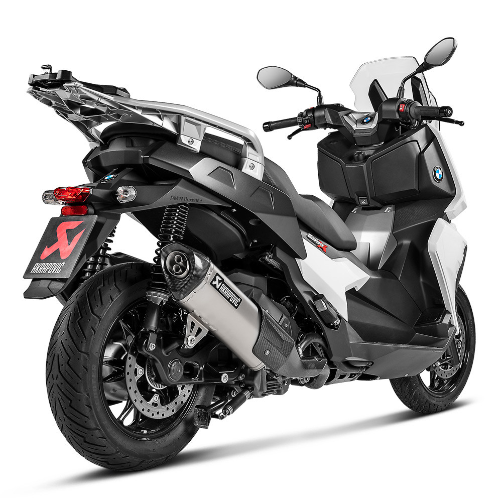 BMW C400GT C400X マフラー　Akrapovic Akrapovic Slip-On Exhaust BMW C400X 19-20 Titanium/Carbon Fiber