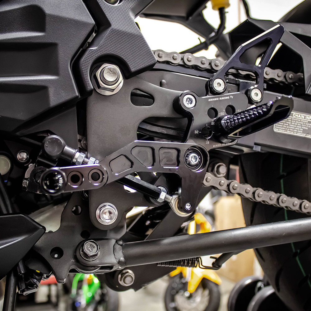 Driven TT Rearsets Kawasaki Ninja 500 2024-2026