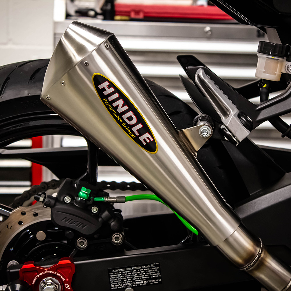 Hindle Kawasaki Ninja 500 2024-2026 EVO Megaphone Slip-on Exhaust