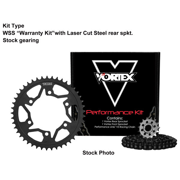 Vortex Kawasaki Ninja 500 2024-2025 V3 Chain and Sprocket Kit