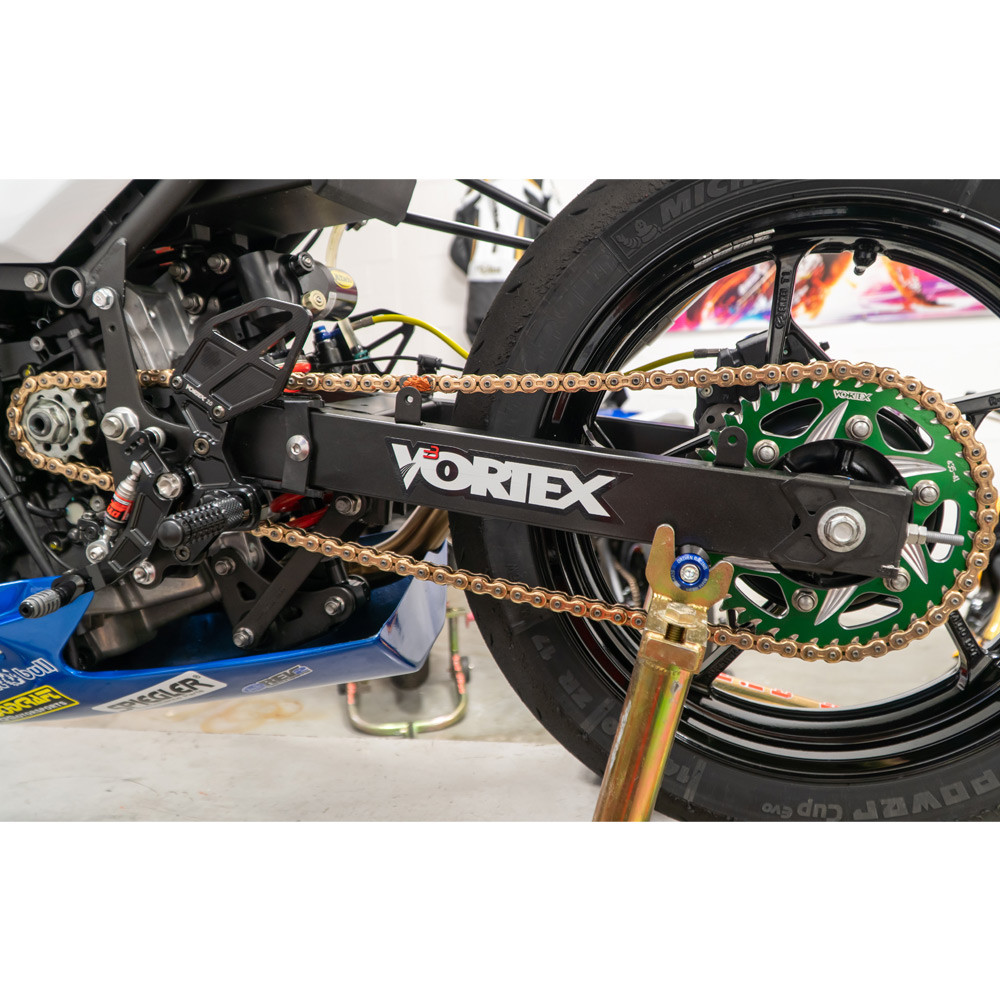 Vortex 2024-2026 Kawasaki Ninja 500 520 Green CAT5 Aluminum Rear