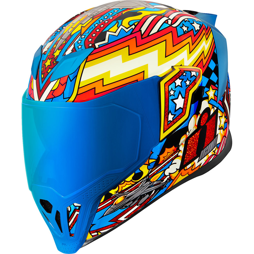 あ 2 Icon Airflite Flyboy Helmet - Sportbike Track Gear