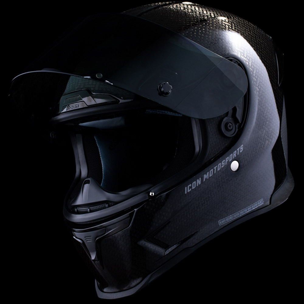 Icon Airframe Pro Helmet - Carbon 4Tress Black | Sportbike Track Gear