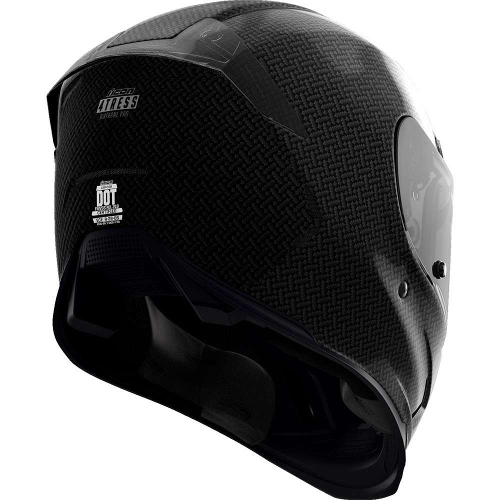 Icon Airframe Pro Helmet - Carbon 4Tress Black | Sportbike Track Gear