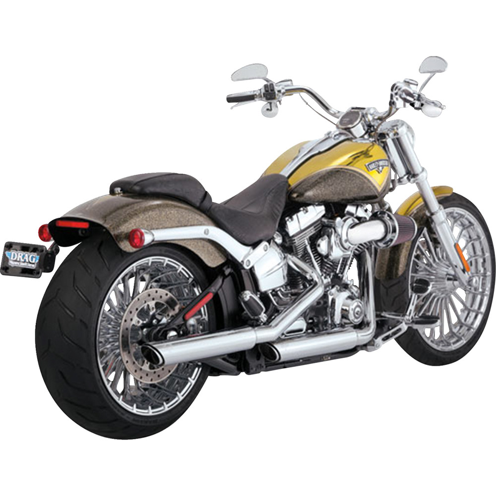 ハーレー ツーリング 2017〜 VANCE&HINES スリップオン クローム Vance & Hines 2013-2017 Harley-Davidson Breakout FXSB 3