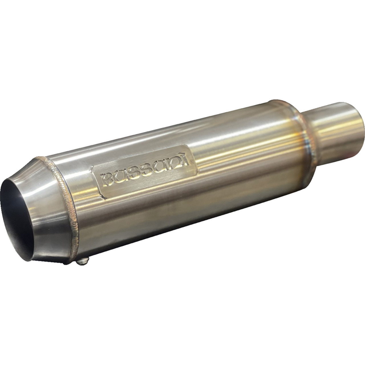 Hsy Bassani Chrome B4 Exhaust System W/Megaphone Muffler - FLH