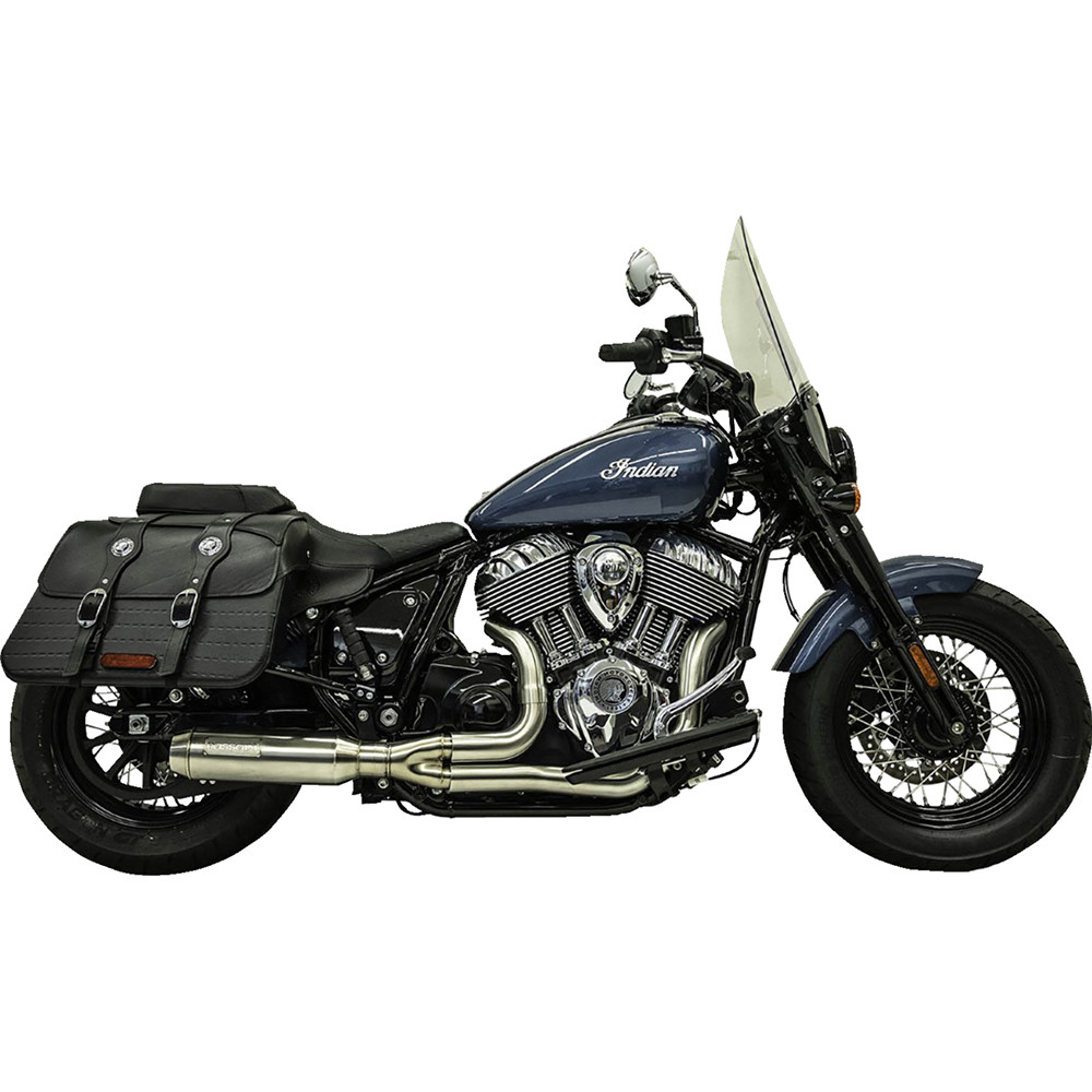 、 Bassani Xhaust 2022-2023 Indian Super Chief 2-into-1 Exhaust