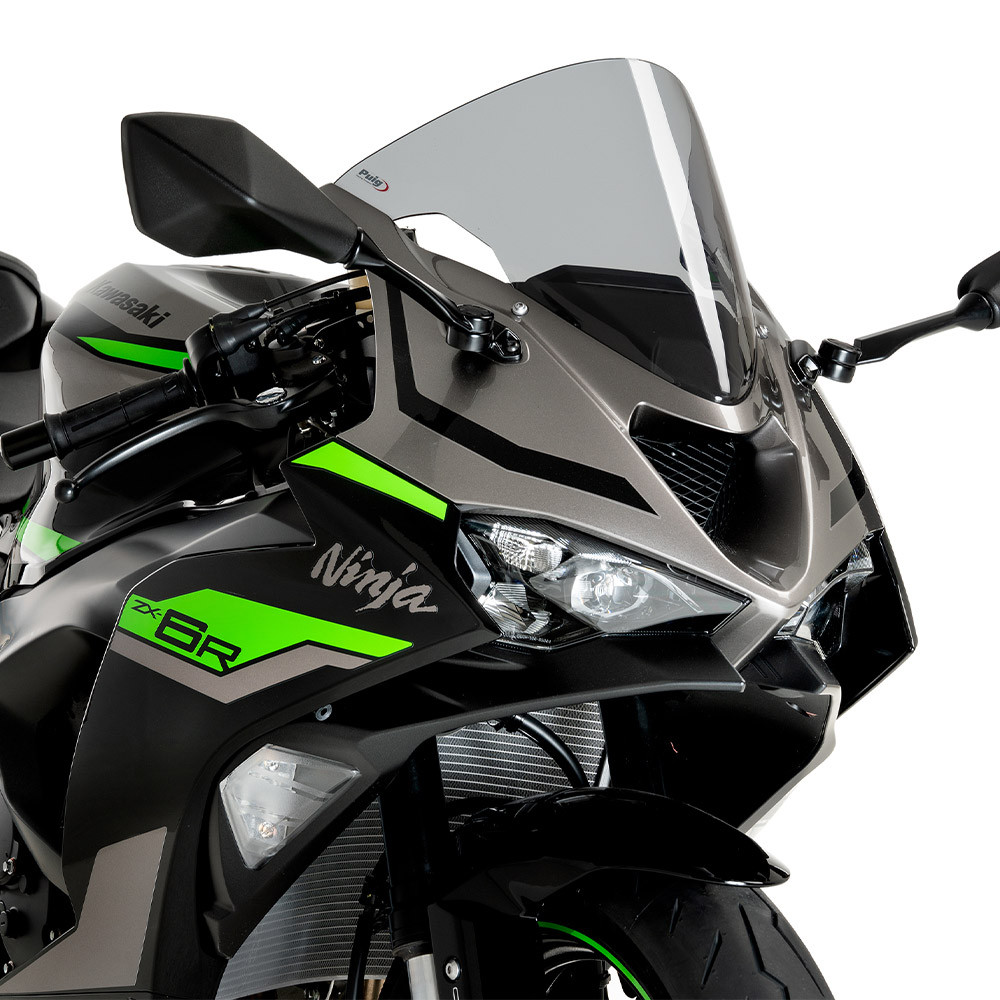 Puig  R nine T スモークウィンドスクリーン 7012H Puig R-Racer Windscreen Kawasaki ZX-6R 2024-2026
