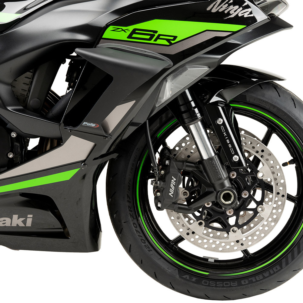 Puig Downforce Race Side Spoilers Kawasaki ZX-6R 2024-2026