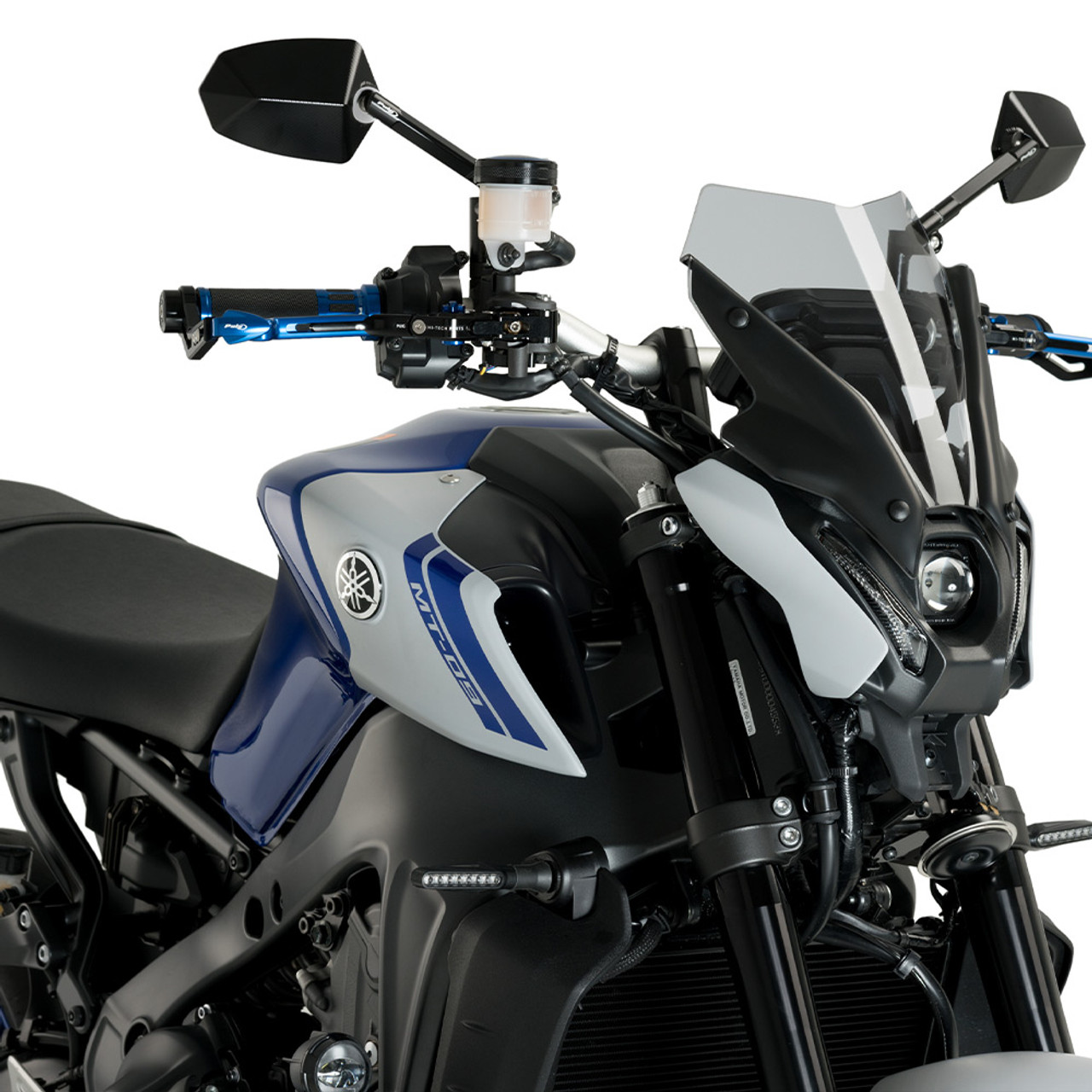 Puig 9377W ニュージェネレーション ツーリング [クリア] MT-09 Puig New Generation Sport Windshield Yamaha MT-09 2021-2023