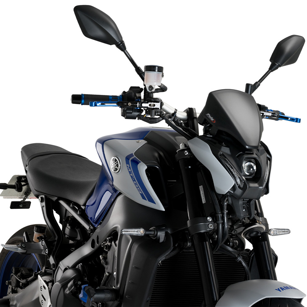 Puig 9377W ニュージェネレーション ツーリング [クリア] MT-09 Puig New Generation Sport Plus Windshield Yamaha MT-09 2021-2023