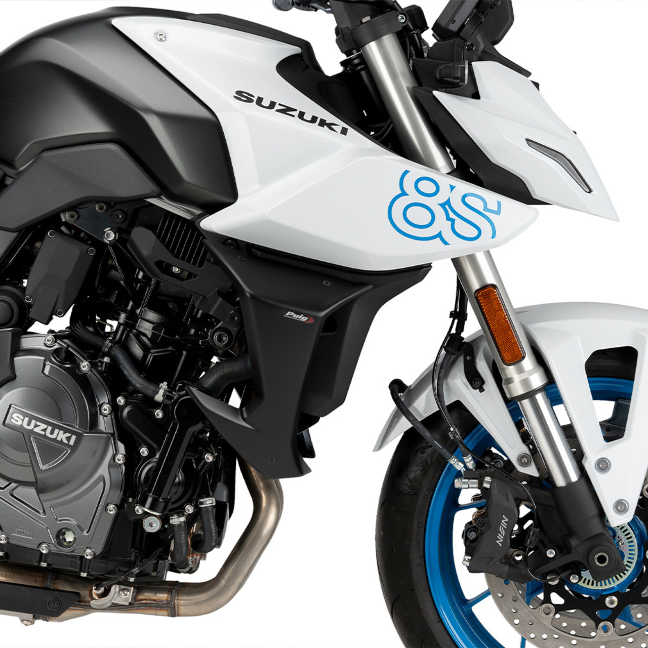 ★新品未使用★Puig プーチ エンジンスポイラー GSX-8S Puig Engine Spoiler for OEM Exhaust Suzuki GSX-8S 2023-2025