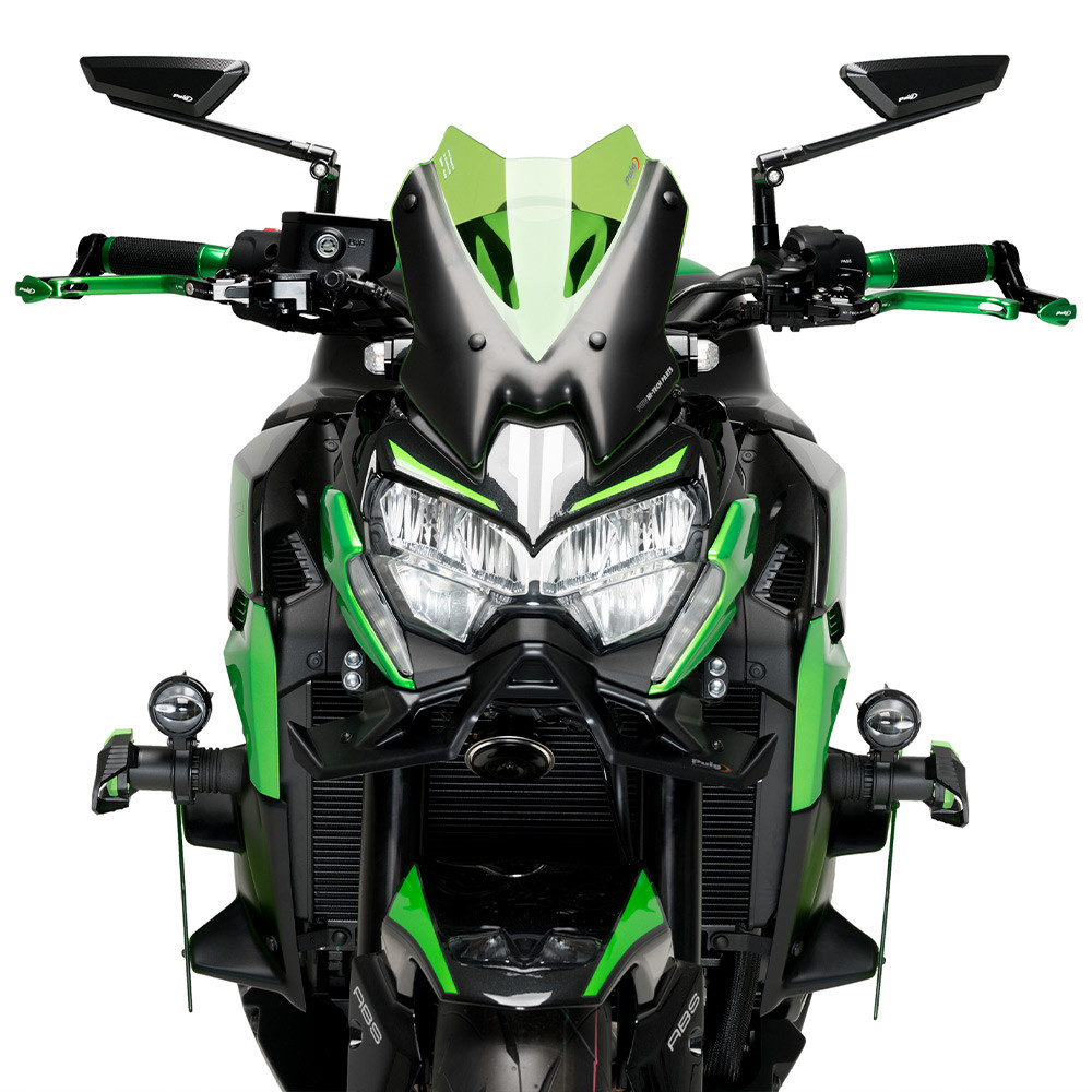 Puig Front Downforce Spoilers Naked Kawasaki Z900 2020-2024