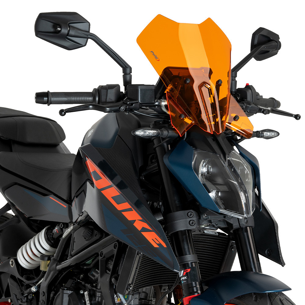 KTM 390 Duke 2024 2025 適合 煙灰色 スポーツスクリーン Puig New Generation Touring Windscreen KTM 390 Duke 24-25