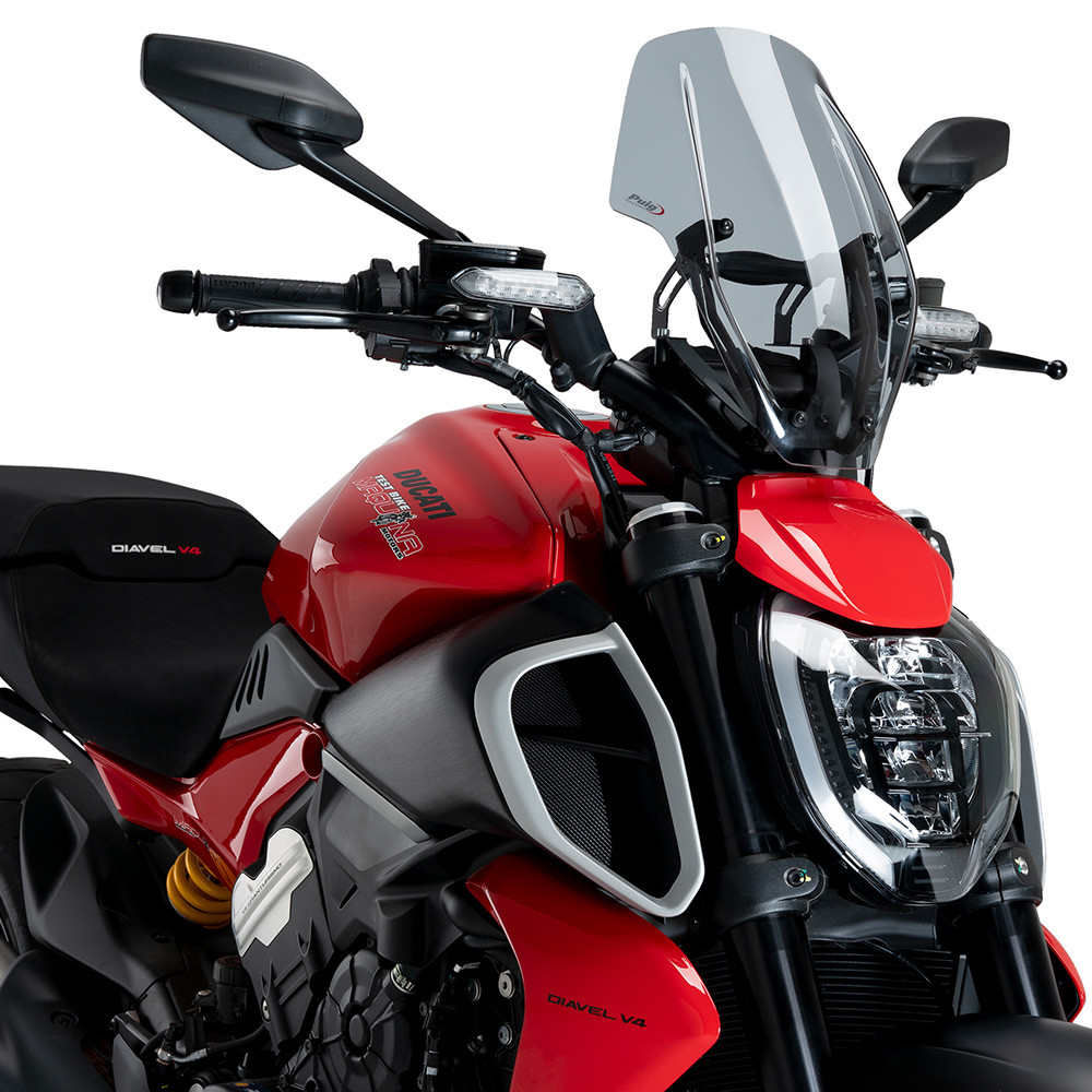 アニュ―ウエル波動転写機　VIVO ポ−タブル・マグネチックシンクロナイザー Puig New Generation Adjustable Windscreen Ducati Diavel V4 2024-2026