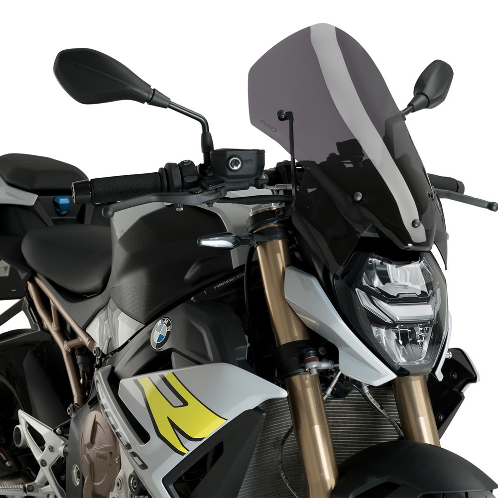 Puig NEW GENERATION ステー付き S1000R 21-2 Puig New Generation Touring Windscreen BMW S1000R 2021-2024 with