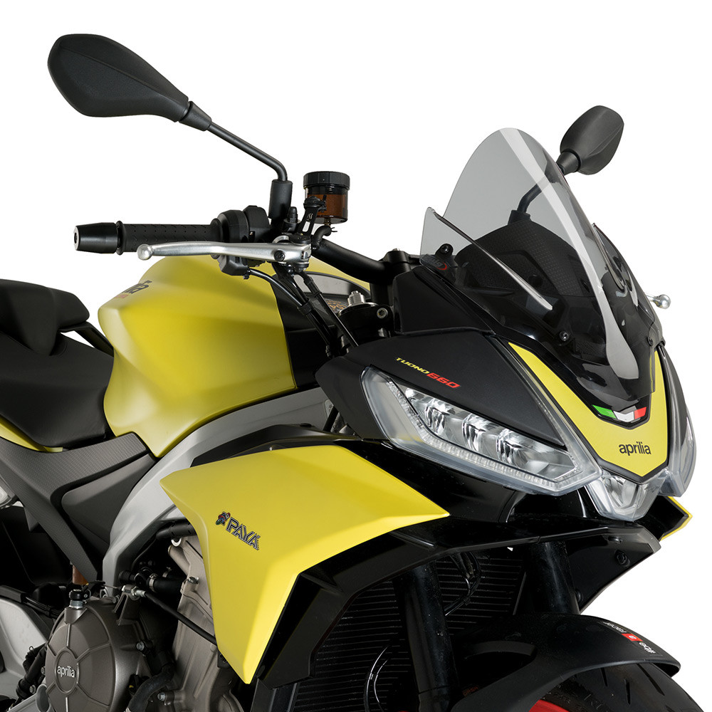 aprilia tuono V41100ファクトリー純正スクリーン新品未使用 Puig Z Racing Windscreen Aprilia Tuono V4 2021-2024